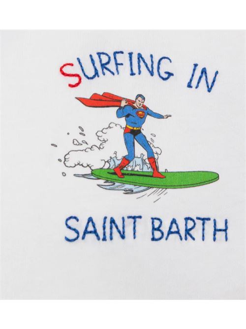 cotton classic t-shirt MC2 SAINT BARTH | T-SHIRT MAN-01248HSUPERMAN SURFER 10N EMB